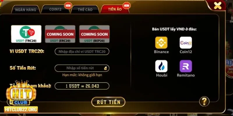 Nhân tố ảnh hưởng đến quá trình rút tiền Hitclub