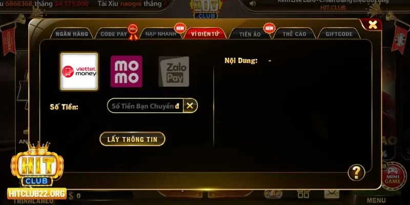 Những lưu ý khi nạp tiền vào cổng game Hitclub